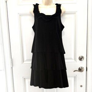 Black Ruffled Dress by Tiana B.